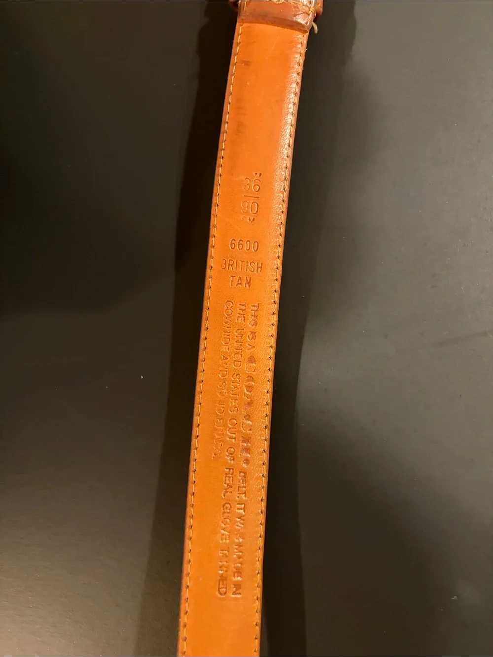 Coach tan belt